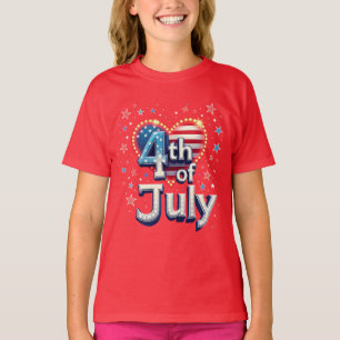 Amerikaanse Ziel: Klassieke 4 juli-sfeer T-shirt