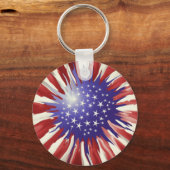 Amerikaanse zonnebloem sleutelhanger (Achterkant)