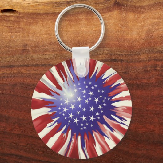 Amerikaanse zonnebloem sleutelhanger (Achterkant)