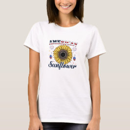 Amerikaanse Zonnebloem Vrouwen Tshirt