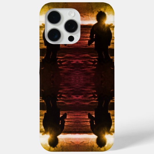  Amerikaanse zonsondergang bij alaska eskimo hunte Case-Mate iPhone Case (Achterkant)