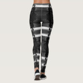 Amerikaanse zonsondergang bij alaska eskimo hunte Leggings (Achterkant)