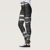 Amerikaanse zonsondergang bij alaska eskimo hunte Leggings (Links)