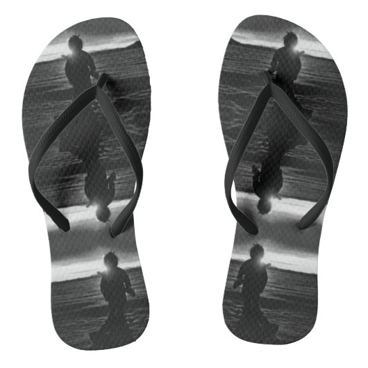  Amerikaanse zonsondergang bij alaska eskimo hunte Teenslippers (Voetbed)