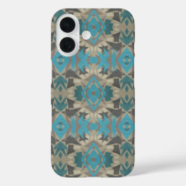 Amerikaanse Zuidwestelijke Patronen Kunst en Kleur iPhone 16 Hoesje