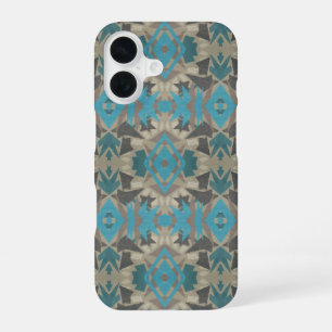 Amerikaanse Zuidwestelijke Patronen Kunst en Kleur iPhone 16 Hoesje