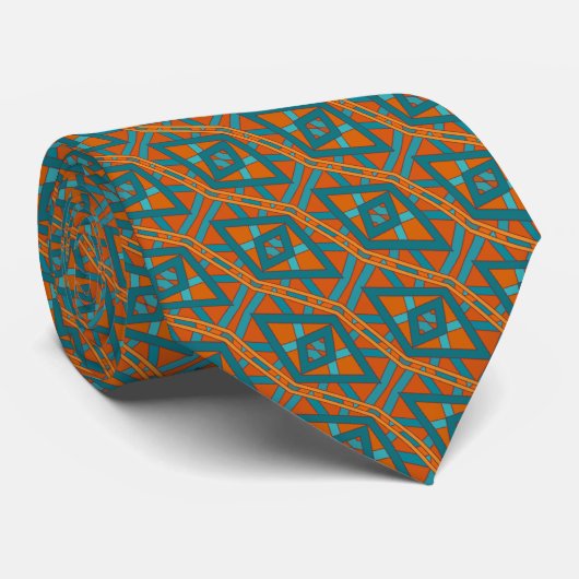 Amerikaanse Zuidwestelijke stijlpatroon en kleuren Stropdas (Opgerold)