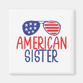 Amerikaanse zuster magneet (Voorkant)