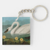 Amerikaanse Zwanenvogels Audubon Sleutelhanger (Achterkant)