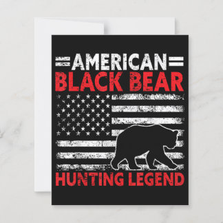 Amerikaanse zwarte berenjacht Legende USA Black Be