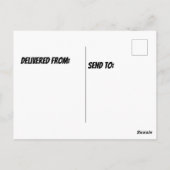 Amerikaanse zwarte eend in water briefkaart (Achterkant)