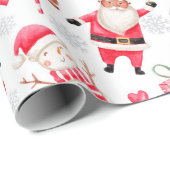 Amerikaanse zwarte kerstKerstmis Cadeaupapier (Rol Hoek)