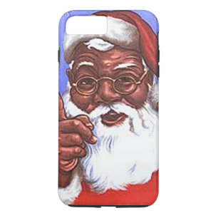 Amerikaanse zwarte kerstman iPhone 8/7 plus hoesje