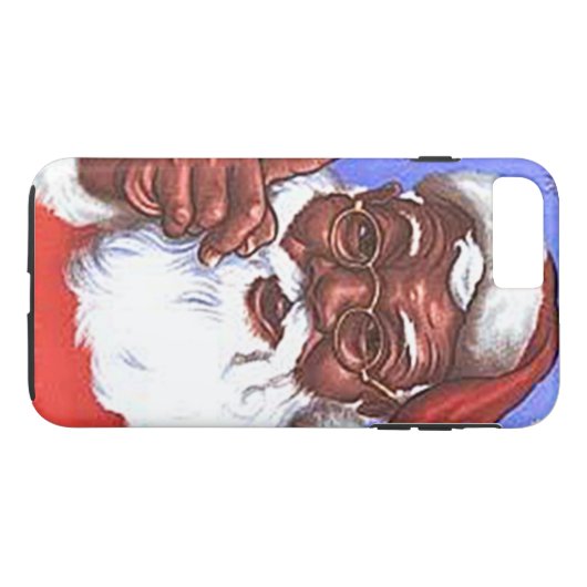 Amerikaanse zwarte kerstman Case-Mate iPhone case (Achterkant (Horizontaal))