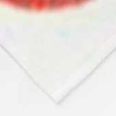 Amerikaanse zwarte kerstman fleece deken (Hoek)