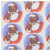 Amerikaanse zwarte kerstman stof (Swatch)