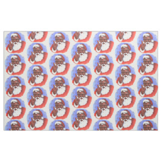 Amerikaanse zwarte kerstman stof