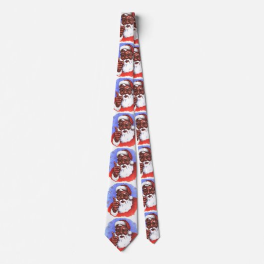 Amerikaanse zwarte kerstman stropdas (Voorkant)