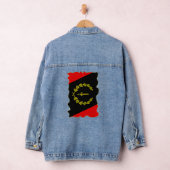 Amerikaanse zwarte vlag Amerikaanse Afrikaanse Her Denim Jacket (Hangar)