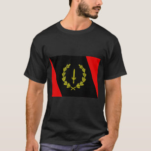 Amerikaanse zwarte vlag Amerikaanse Afrikaanse Her T-shirt