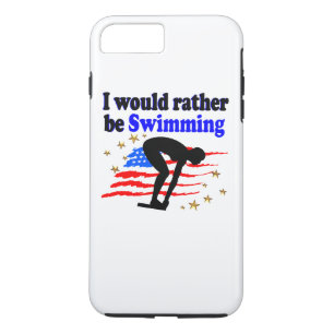 AMERIKAANSE ZWEMMER DESIGN IK ZOU LIEVER ZWEMMEN Case-Mate iPhone CASE