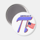 AMERIKAN PI (PIE) - WISKUNDE HUMOR MAGNEET (Voorkant / Achterkant)