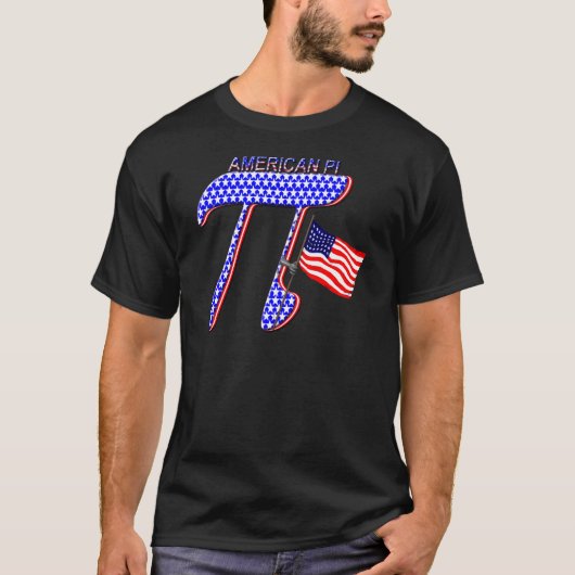 AMERIKAN PI (PIE) - WISKUNDE HUMOR T-SHIRT (Voorkant)