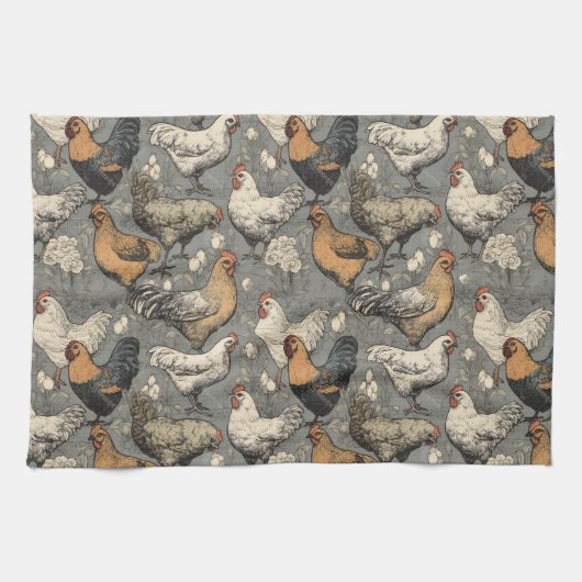 Amerikana Chicken Kitchen Towels Theedoek (Horizontaal)