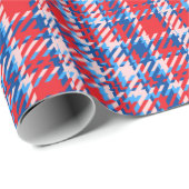 Amerikana Chunky Pset Twill Traditional Red Blue Cadeaupapier (Rol Hoek)