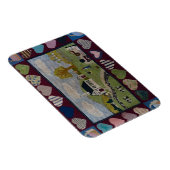 Amerikana Country Hooked Rug Magneet (Rechterzijde)