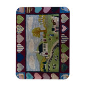 Amerikana Country Hooked Rug Magneet (Verticaal)