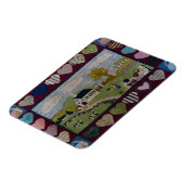 Amerikana Country Hooked Rug Magneet (Linkerzijde)