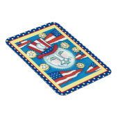AMERIKANA FOLK ART PATRIOTISCH MAN IN MOE MAGNEET (Rechterzijde)