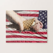 Amerikana - Ice Cream & Flag Legpuzzel (Horizontaal)