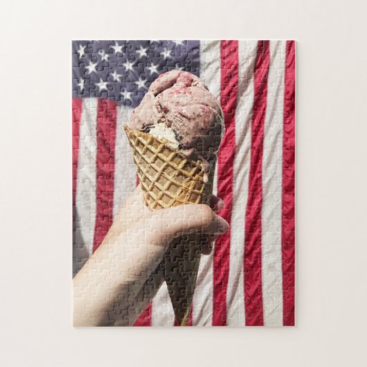 Amerikana - Ice Cream & Flag Legpuzzel (Verticaal)
