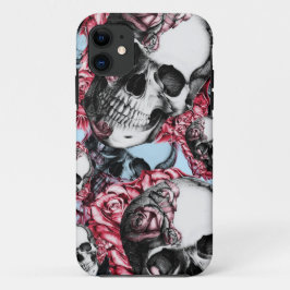 Amerikana Multi-roos schedel patroon. iPhone 11 Hoesje