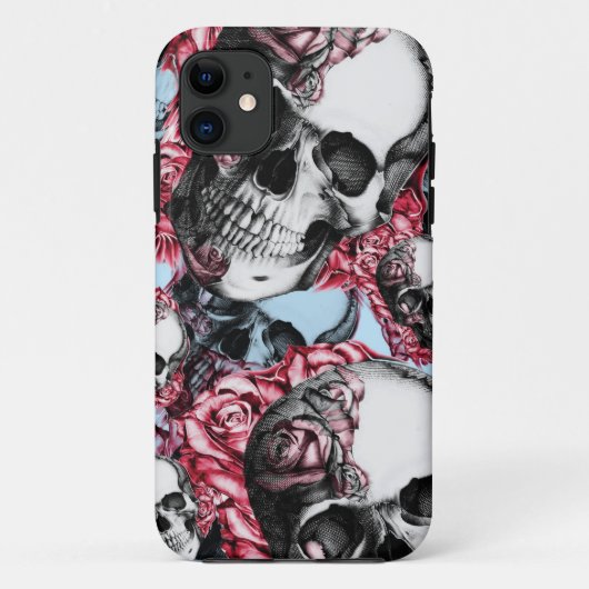 Amerikana Multi-roos schedel patroon. Case-Mate iPhone Case (Achterkant)