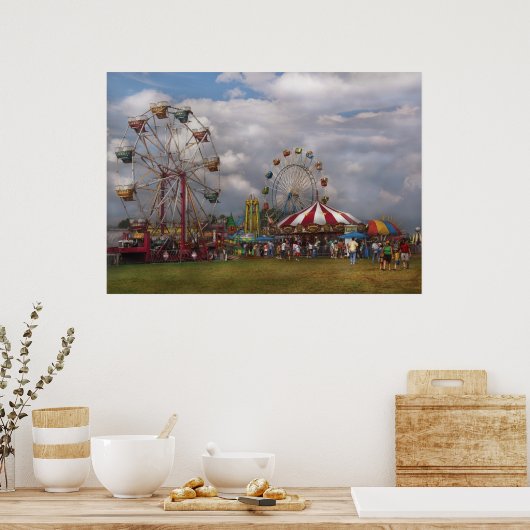 Amerikana - Reizend circus Poster (Keuken)