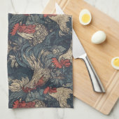 Amerikana Rooster Kitchen Towels Theedoek (Quarter Fold)