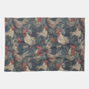 Amerikana Rooster Kitchen Towels Theedoek