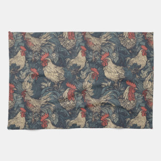 Amerikana Rooster Kitchen Towels Theedoek