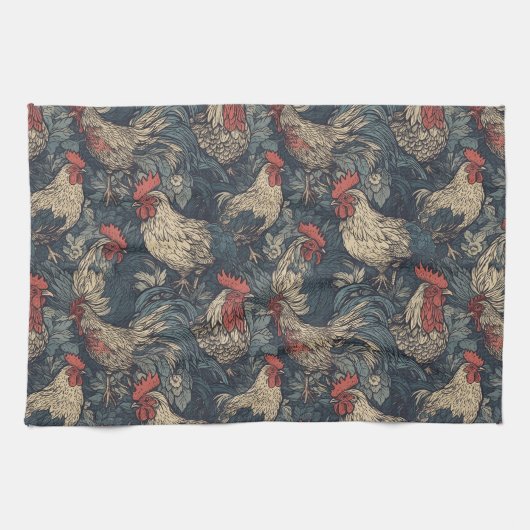 Amerikana Rooster Kitchen Towels Theedoek (Horizontaal)