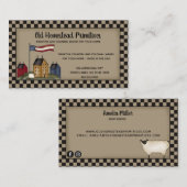 Amerikana Saltbox Primitief Land Rustic Visitekaartje (Voorkant / Achterkant)
