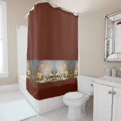 Amerikana Sleigh Ride Horse Country Showgordijn Douchegordijn (In situ)