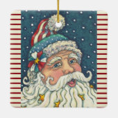 AMERIKANA ST. NICK, CHRISTMAS HOLIDAY ORNAMENT Squ (Achterkant)