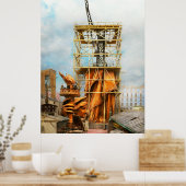 Amerikana - Vrijheidsbeeld - Halfgekleed 1883 Poster (Keuken)