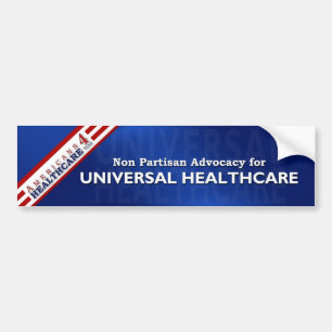 Amerikanen 4 Gezondheidszorg Te bumpersticker
