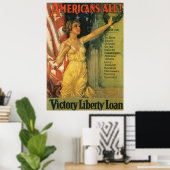 Amerikanen Al 1919 ~door Howard Chandler Christy W Poster (Thuiskantoor)