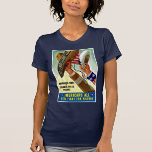 Amerikanen allemaal ~ Laten we vechten voor de ove T-shirt