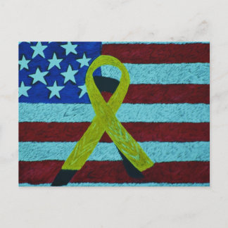 Amerikanen die Amerikanen steunen Briefkaart